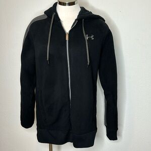 Under Amour size Small black and gray zip up hoodie